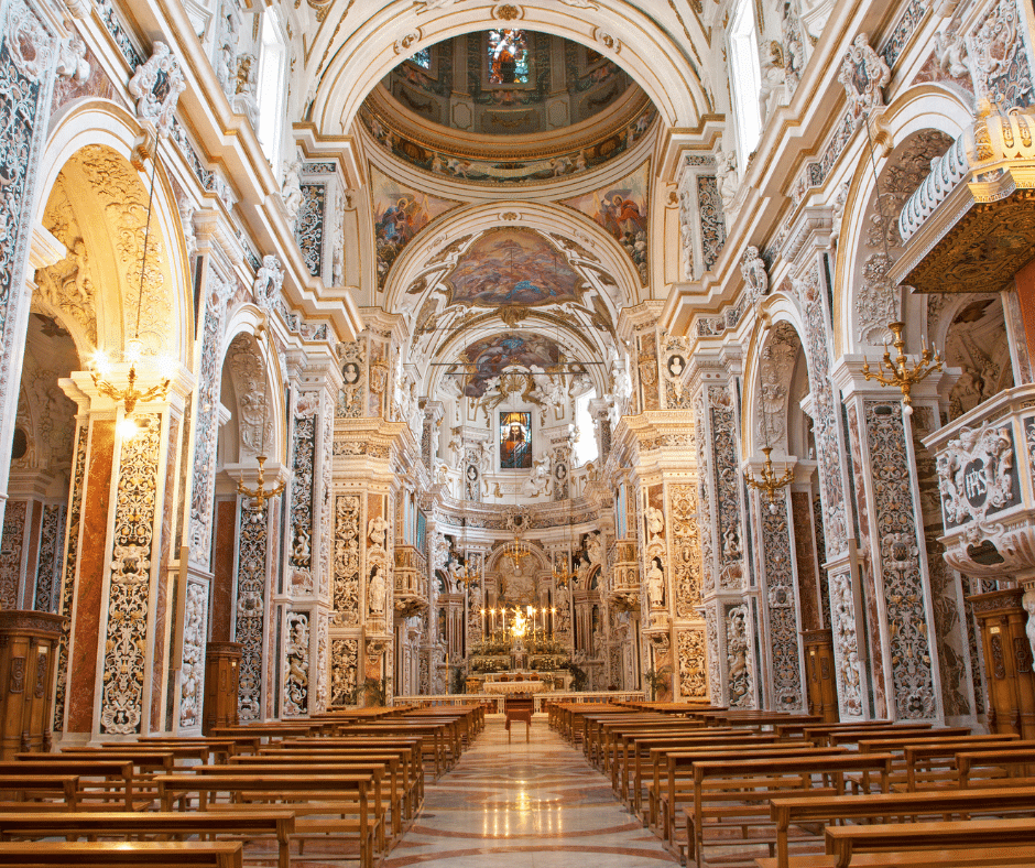 Church La chiesa del Gesu, Palermo, Italy