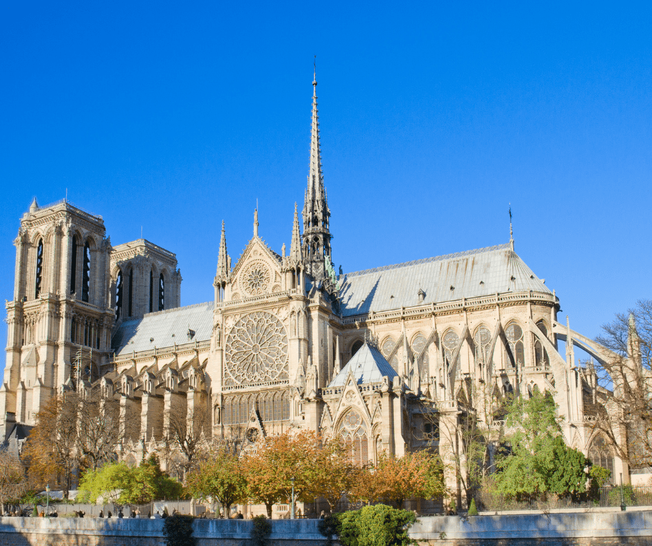 Notre Dame Cathedral in Paris France
