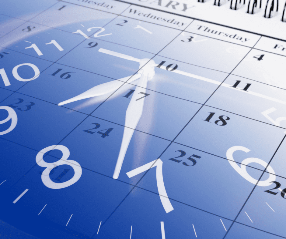 Calendar and clock symbolizing the upcoming ETIAS deadline and the importance of knowing when the new European travel authorization will be required.