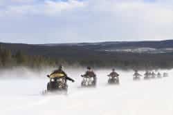 Snowmobiling